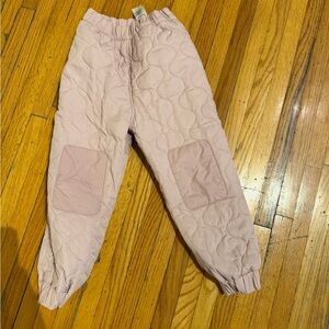 Patagonia Kids Quilted Pants in Light Pink